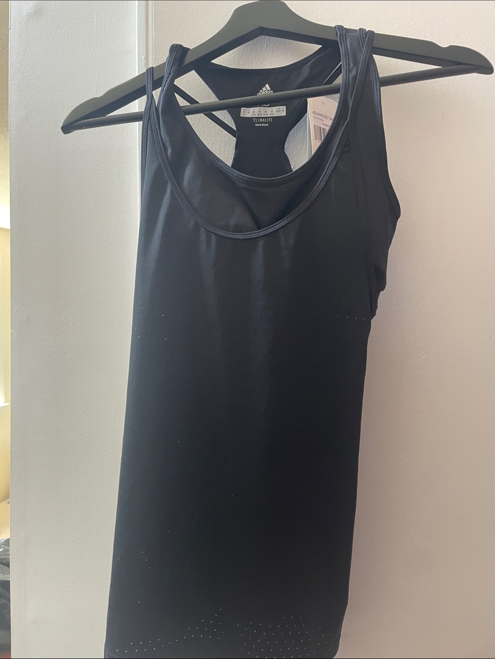 adidas Black Racerback Performance Tank Top